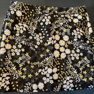 Loft Outlet Embroidered Flower Skirt, Size 10